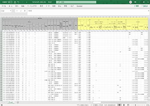 画像：調査票・データ管理は、扱いやすい「Excel」統一フォーマット